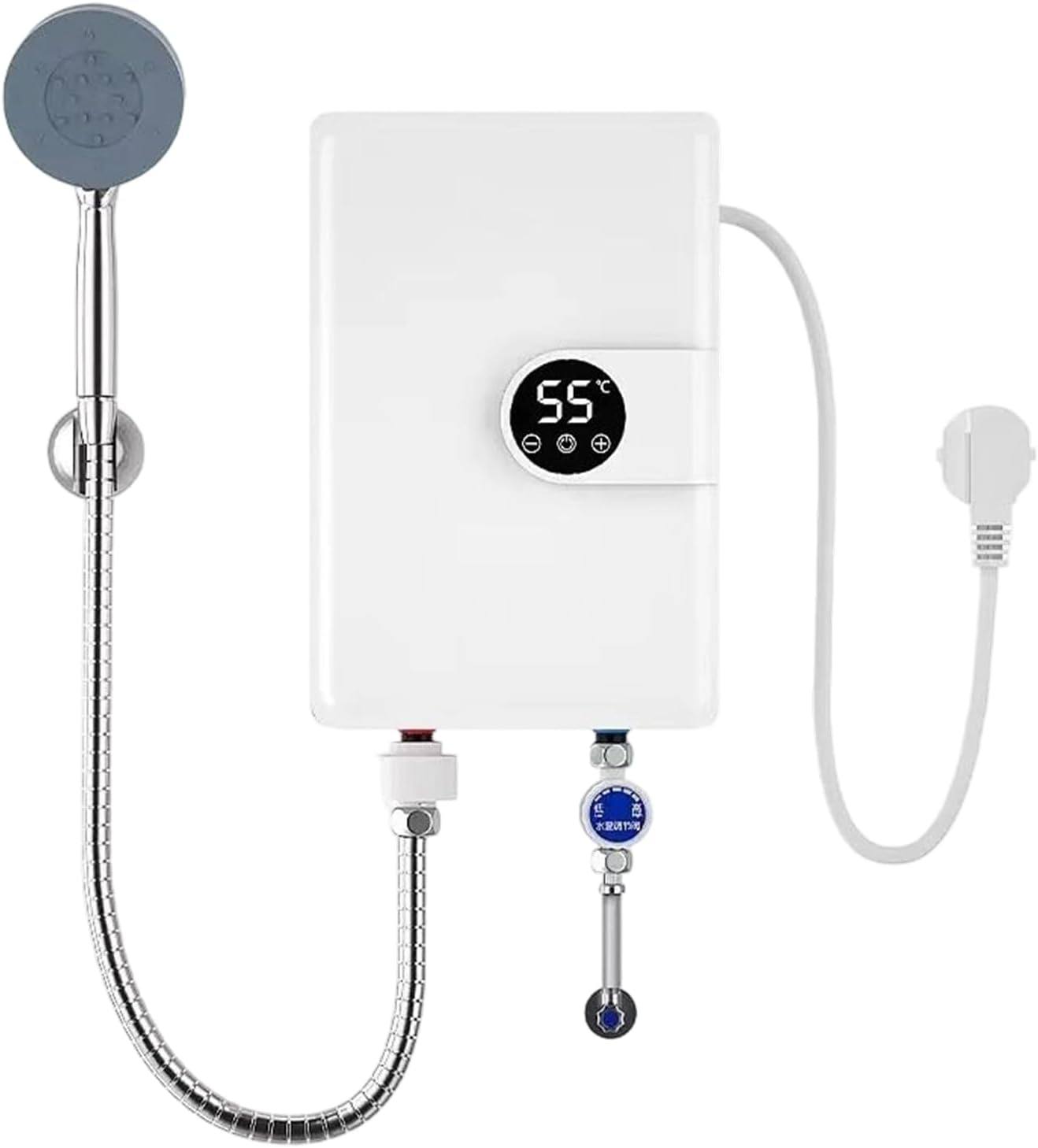 Chauffe-eau instantané électrique 5500W avec affichage digital